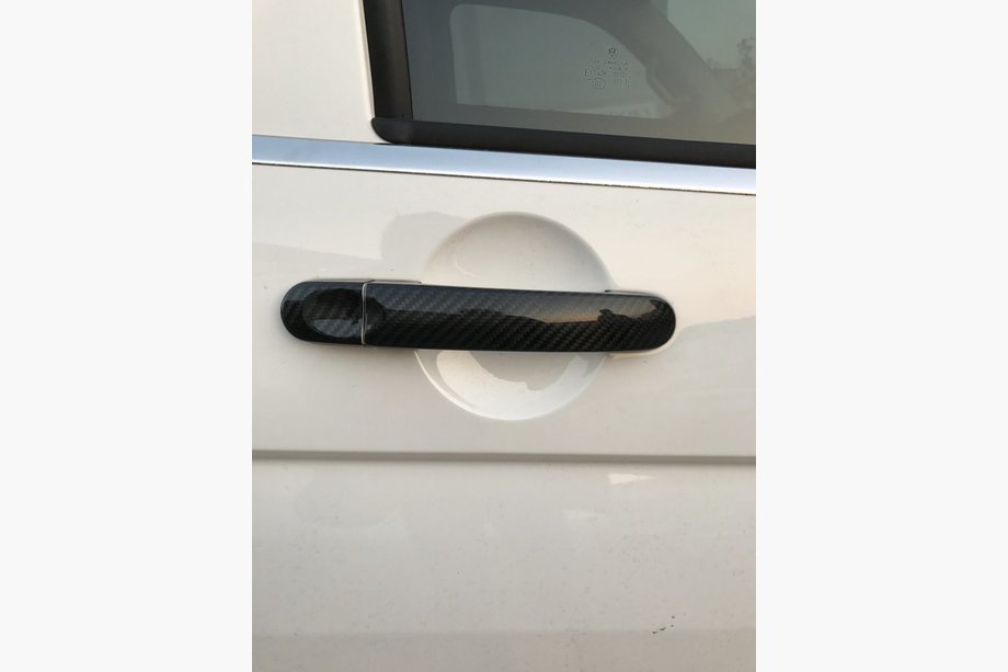 Volkswagen T5 Multivan 2003–2010 Deurgreepafdekkingen (echt carbon) Image