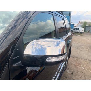 Spiegelkappen 2012↗ (2 stuks, RVS) Toyota Land Cruiser 200 2007–2021 foto 2