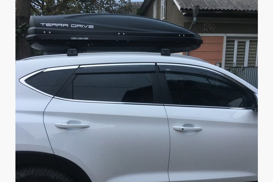 Hyundai Tucson TL 2016–2021 Raamwindschermen met chroomstrip (6 stuks, Niken) Image