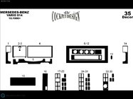 Mercedes T2 (507-814) 1967–1996 Dashboard sierlijsten (Meric) Aluminium foto 5