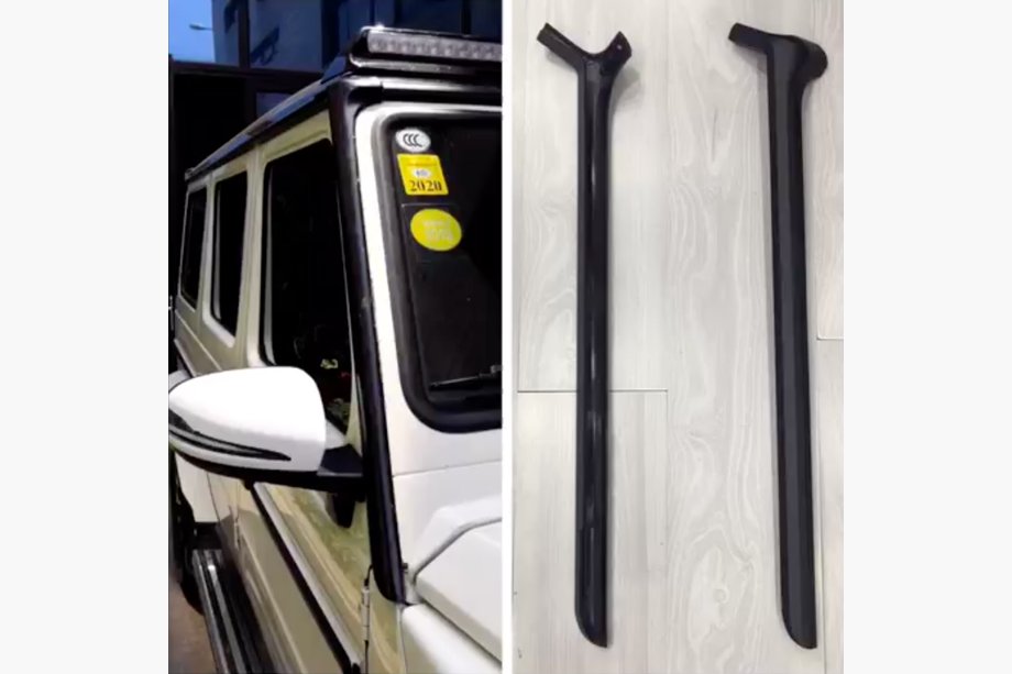 Mercedes G-klasse W463 1990–2018 Verticale sierlijsten (2 stuks, design 2018) Foto 1