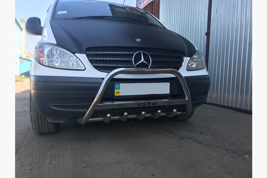 Mercedes Vito W639 2004–2014 Bullbar 60 mm (RVS) Image