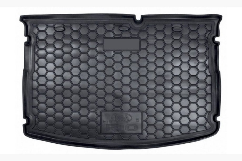 Kia Rio 2012–2017 Kofferbakmat HB 2015+ MID zonder organizer (Autogumm, kunststof) Image