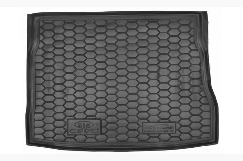 Opel Corsa D 2007–2014 5D kofferbakmat – bovenste plank (Autogumm, rubber) Image