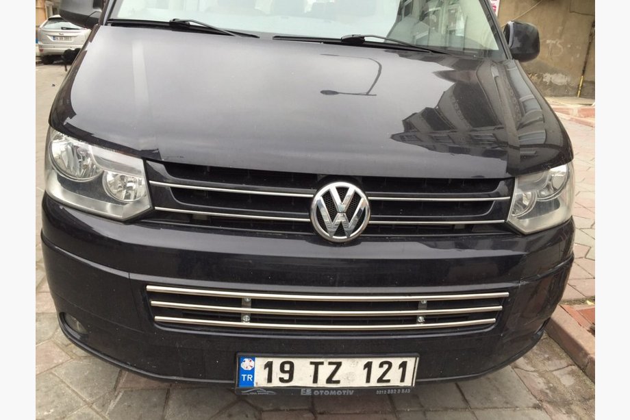 Volkswagen T5 2010–2015 Eendelige bumpergrille (RVS) Image