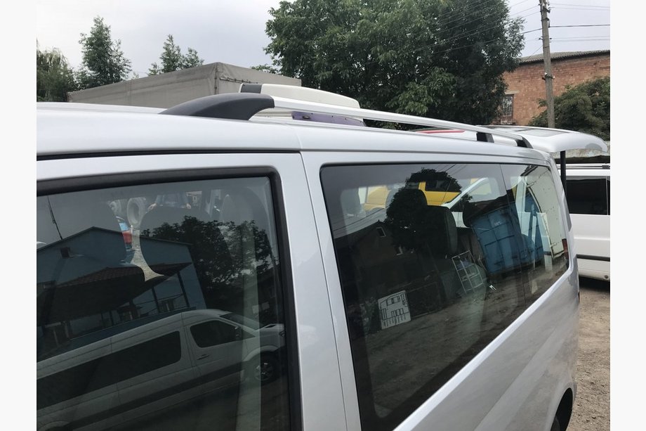Volkswagen T5 Multivan 2003–2010 Chromen dakrails Image