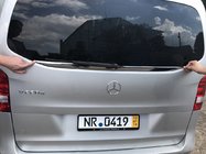 Mercedes Vito/V-klasse W447 2014– Sierlijst achterruit (kleine ruit) (RVS) Carmos - Turks staal foto 2