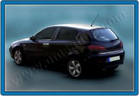 Alfa Romeo 147 2000–2010 RVS kofferbakrand foto 1