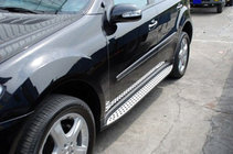 Mercedes ML W164 2005–2011 OEM side steps (2 stuks, aluminium) foto 2