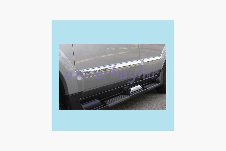 Hyundai Santa Fe 2 2006–2012 Side steps S010 (kunststof) Donkergrijs Image
