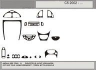 Citroen C-5 2008–2017 Actie! Dashboardpanelen (carbonlook) foto 1