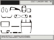 Mitsubishi Colt 1992–1996 Actie! Dashboardpanelen (carbonlook) foto 1