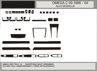 Opel Omega B 1994–2003 ACTIE! Dashboardpanelen in aluminiumlook (1993-1999) foto 1