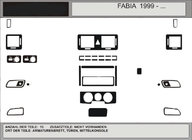 Skoda Fabia 2000–2007 Actie! Dashboardpaneel sierlijsten (donker houtlook) foto 1