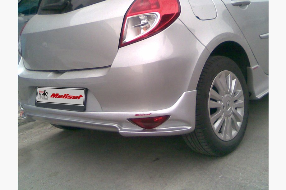 Renault Clio III 2005–2012 Achterbumperdiffuser V2 (spuitklaar) Image