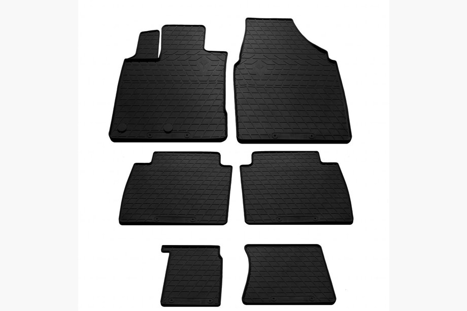 Nissan Qashqai 2007–2010 Rubberen automatten voor +2 (3 rijen, Stingray Premium) Image