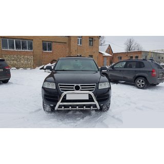 Bullbar WT003 Special (RVS) Volkswagen Touareg 2002–2010 foto 1