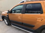 Renault Duster 2018–2024 Onderste raamlijsten (set 4 stuks, RVS) OmsaLine - Italiaans roestvrij staal foto 1