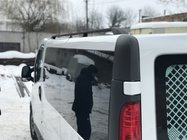 Opel Vivaro 2001–2015 Zwarte dakrails Kort, gietijzeren voeten foto 1