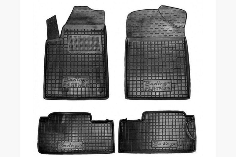 Citroen Berlingo 1996–2008 Rubberen automatten met opstaande rand (Autogumm) Image