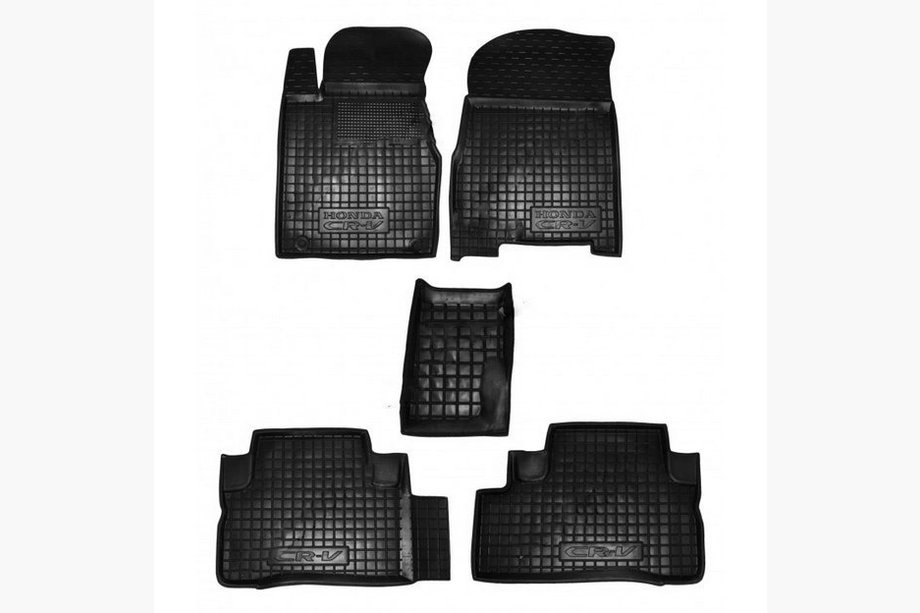 Honda CR-V 2007–2011 Rubberen automatten met opstaande rand (Autogumm) Image