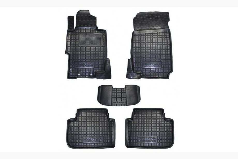 Honda Accord VII 2002–2007 Rubberen automatten met opstaande rand (Autogumm) Image