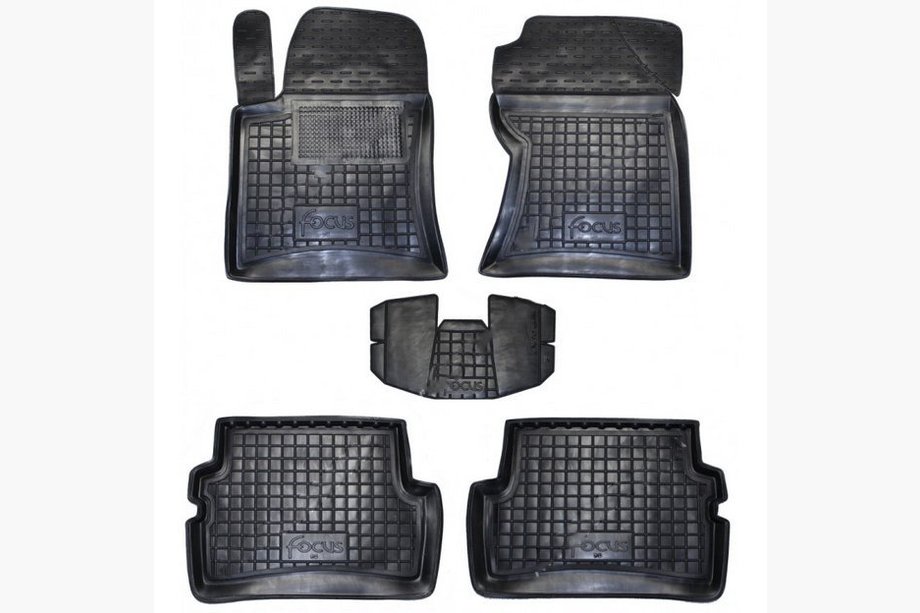 Ford Focus I 1998–2005 Rubberen automatten met opstaande rand (Autogumm) Image