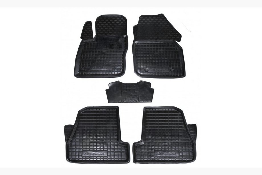 Ford Focus III 2011–2017 Rubberen automatten met opstaande rand (Autogumm) Image