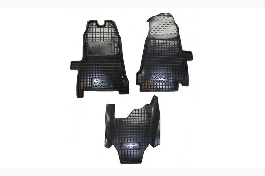 Ford Transit 2000–2014 Rubberen automatten met opstaande rand 2006+ (Autogumm) Image