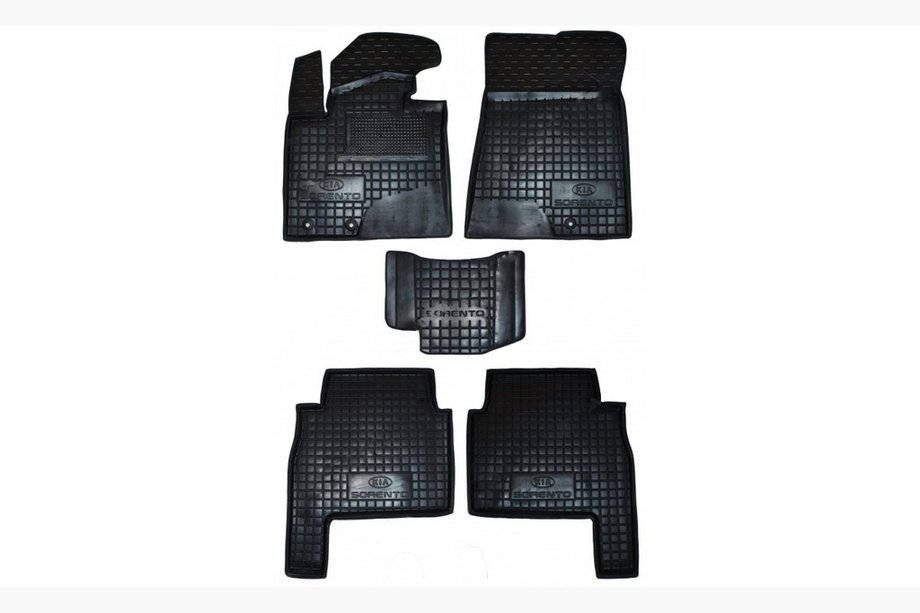 Kia Sorento II XM 2009–2014 Rubberen automatten met opstaande rand 2009-2012 (Autogumm) Image