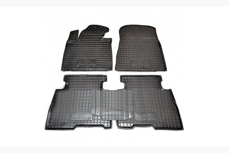 Kia Sorento II XM 2009–2014 Rubberen automatten met opstaande rand 2012-2014 (Autogumm) Image