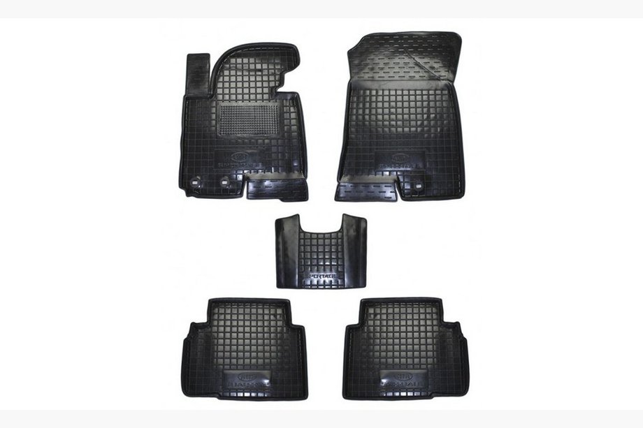 Kia Sportage 2010–2015 Rubberen automatten met opstaande rand (Autogumm) Image
