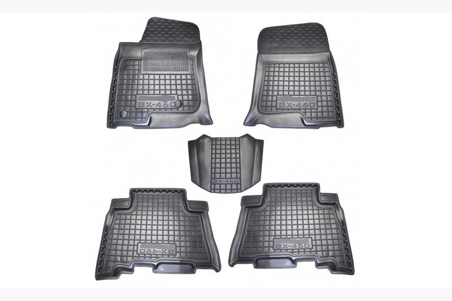 Lexus GX460 2009–2023 Rubberen automatten met opstaande rand (Autogumm) Image