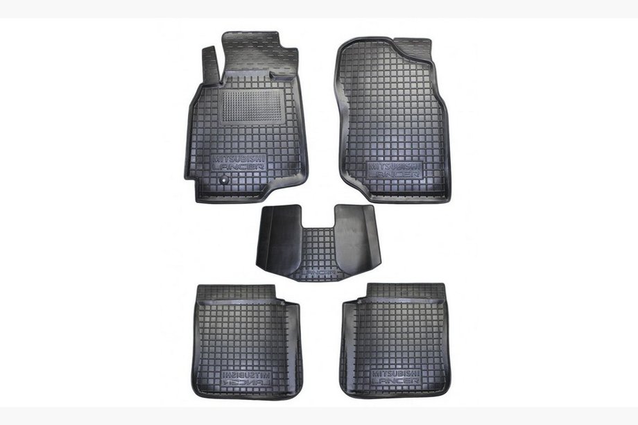 Mitsubishi Lancer 9 2004–2008 Rubberen automatten met opstaande rand (Autogumm) Image