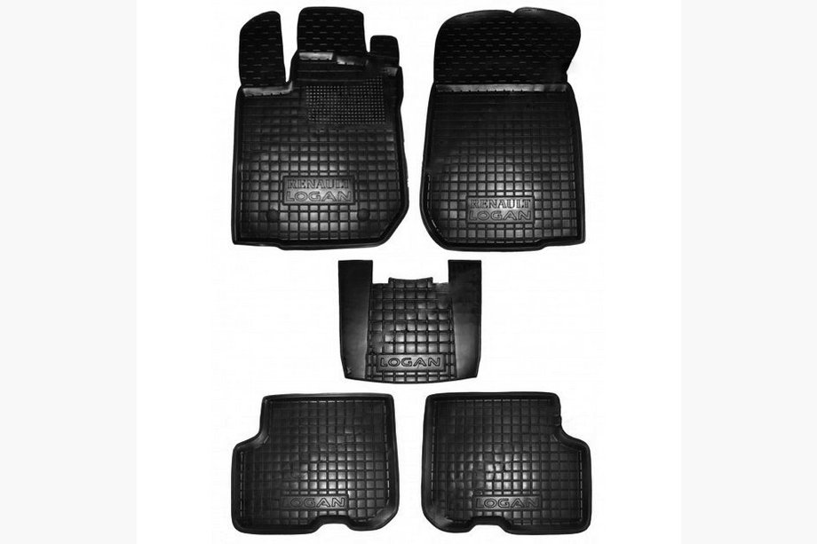 Renault Logan II 2013–2022 Rubberen automatten met opstaande rand (Autogumm) Image