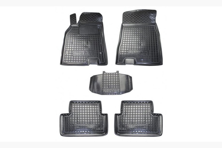 Renault Megane III 2009–2016 Rubberen automatten met opstaande rand SW (Autogumm) Image