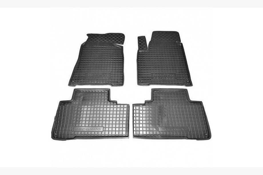 SsangYong Korando 2010–2019 Rubberen automatten met opstaande rand (Autogumm) Image