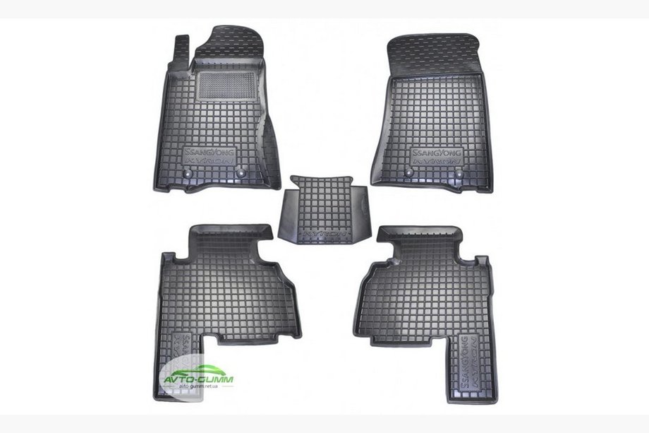 SsangYong Kyron 2005–2014 Rubberen automatten met opstaande rand (Autogumm) Image