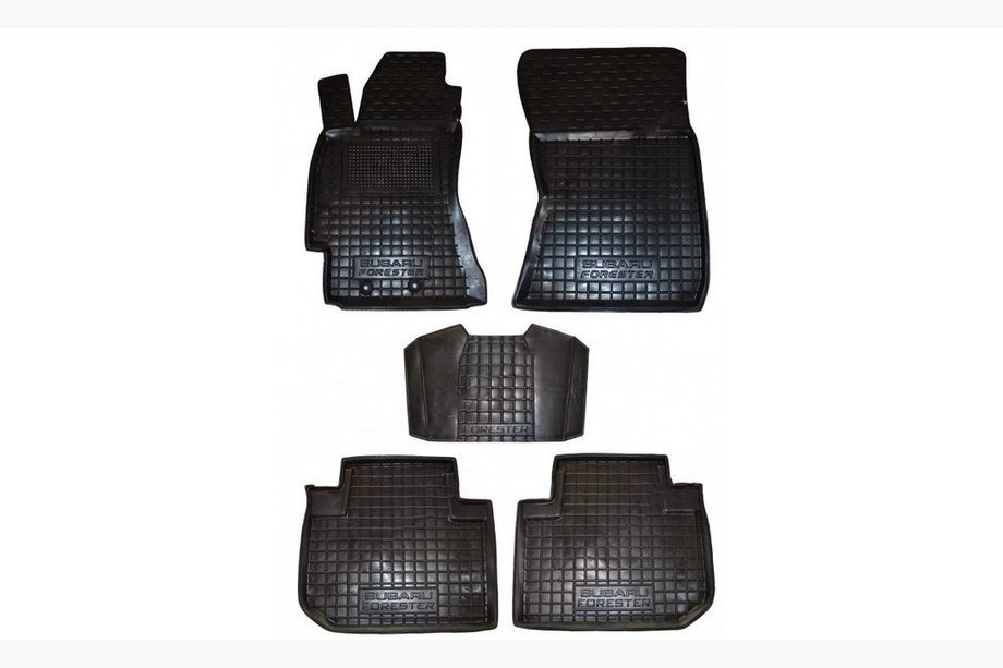 Subaru Forester 2008–2013 Rubberen automatten met opstaande rand (Autogumm) Image