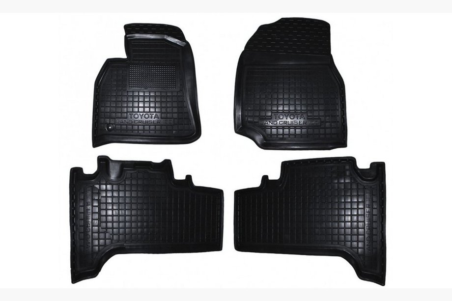 Toyota Land Cruiser 100 1998–2007 Rubberen automatten met opstaande rand (Autogumm) Image
