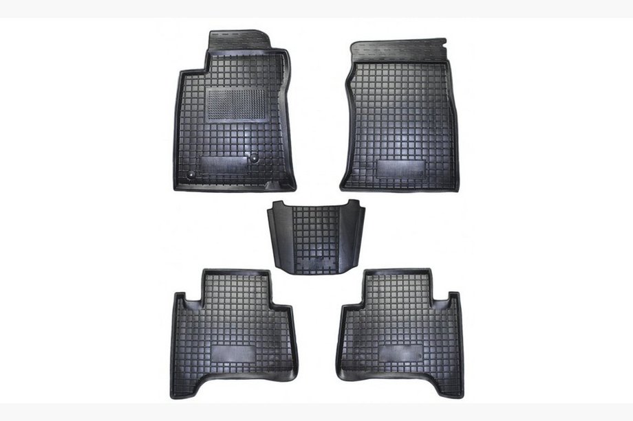 Toyota Land Cruiser Prado 120 2002–2009 Rubberen automatten met opstaande rand (Autogumm) Image