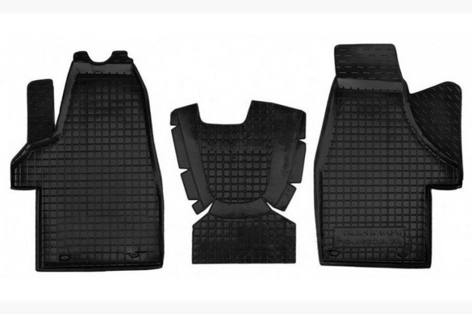 Volkswagen T5 2010–2015 Rubberen vloermatten met opstaande rand Multivan 1+1 (Autogumm) Image