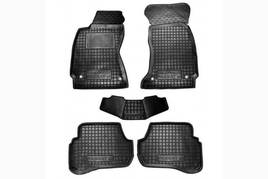 Volkswagen Passat B5 1997–2005 Rubberen automatten met opstaande rand (Autogumm) Image