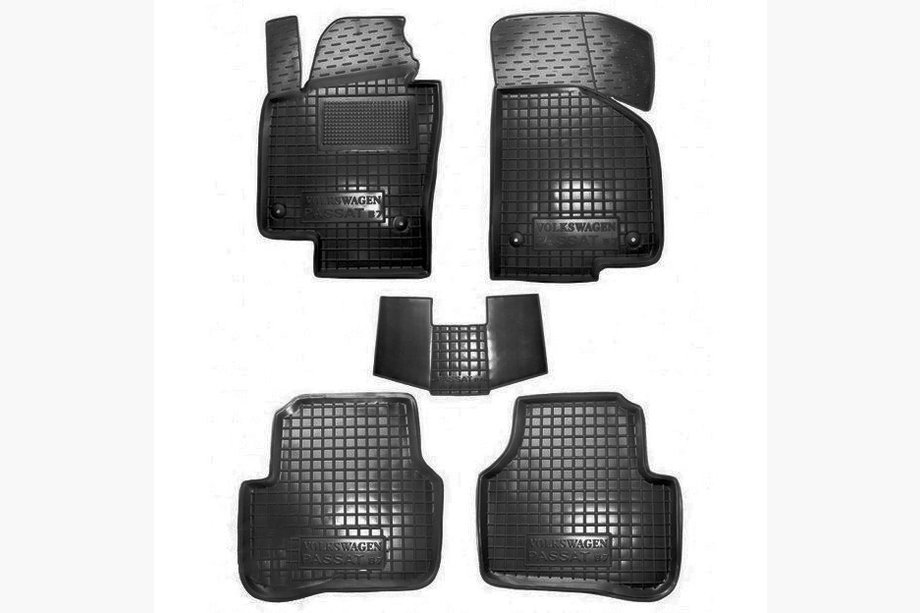 Volkswagen Passat B6 2006–2012 Rubberen automatten met opstaande rand (Autogumm) Image