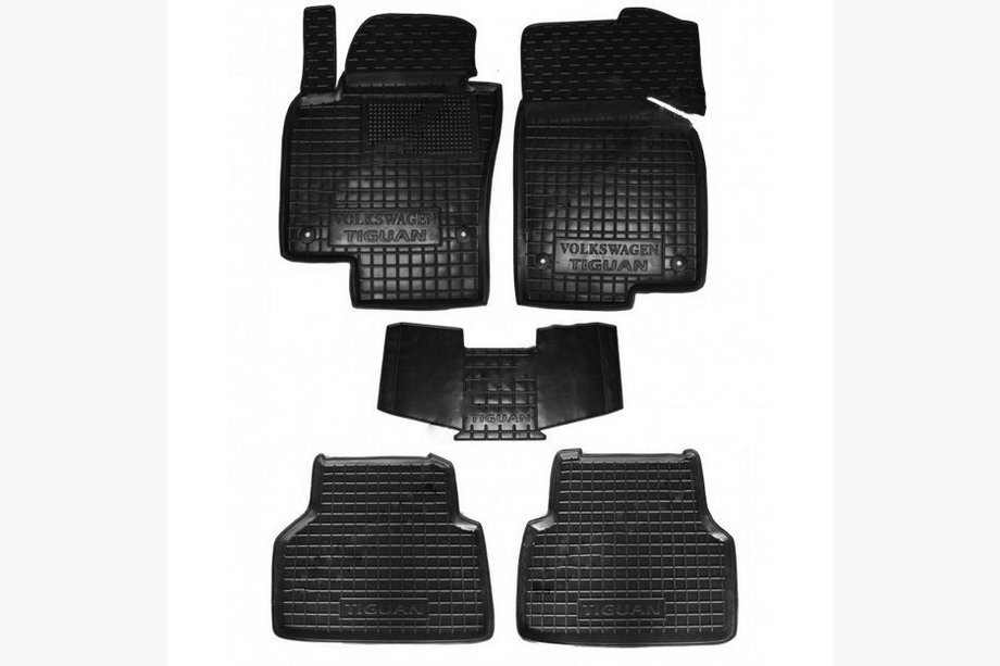 Volkswagen Tiguan 2007–2016 Rubberen automatten met opstaande rand (Autogumm) Image