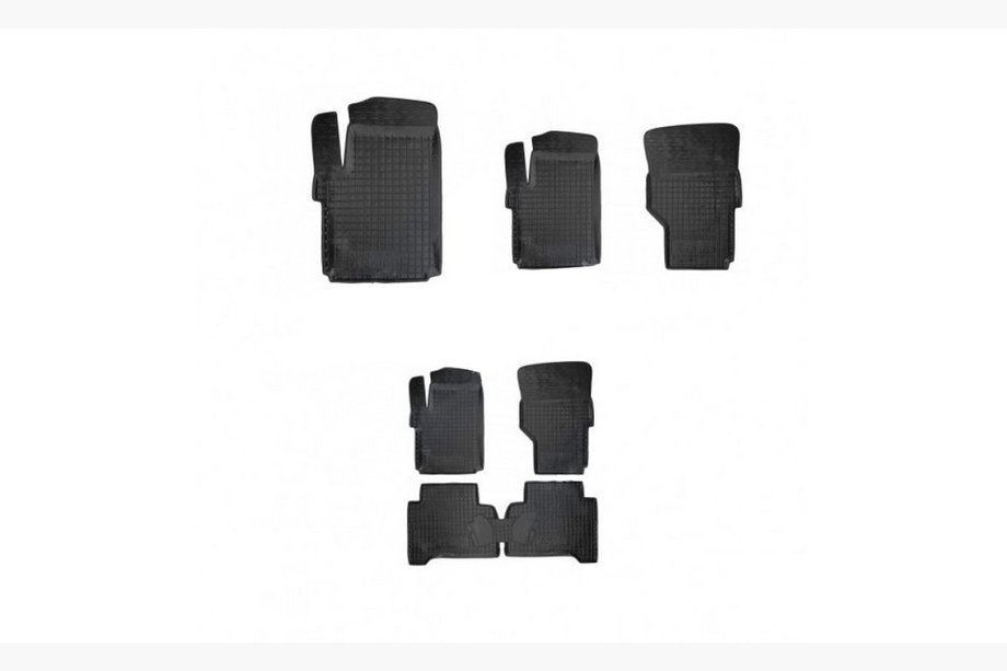 Volkswagen Amarok 2010–2022 Rubberen automatten met opstaande rand (Autogumm) Image