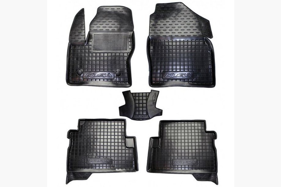 Ford Kuga/Escape 2013–2019 Rubberen automatten met opstaande rand (Autogumm) Image