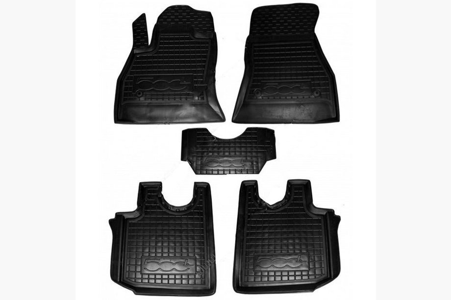 Fiat 500/500L 2013–2022 Rubberen automatten met opstaande rand 500L (Autogumm) Image