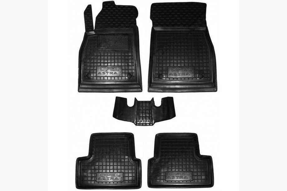 Opel Astra J 2009–2015 Rubberen automatten met opstaande rand (Autogumm) Image
