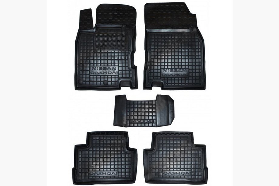 Nissan Qashqai 2014–2021 Rubberen automatten met opstaande rand (Autogumm) Image